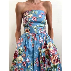 Vintage Blair Woolverton Floral Dress. 100% Cotton